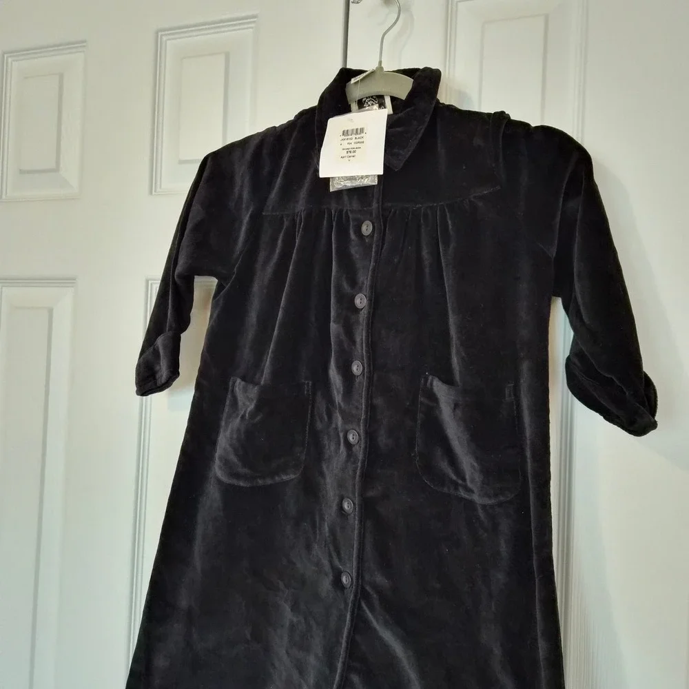 April‎ Cornell Kids Black Velvet Victorian Jacket Coat Cornelloki Size 4 Gothic